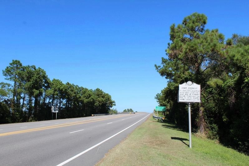 Fort Forrest Marker. Click for full size. Fort Forrest Marker image. Click for full size.