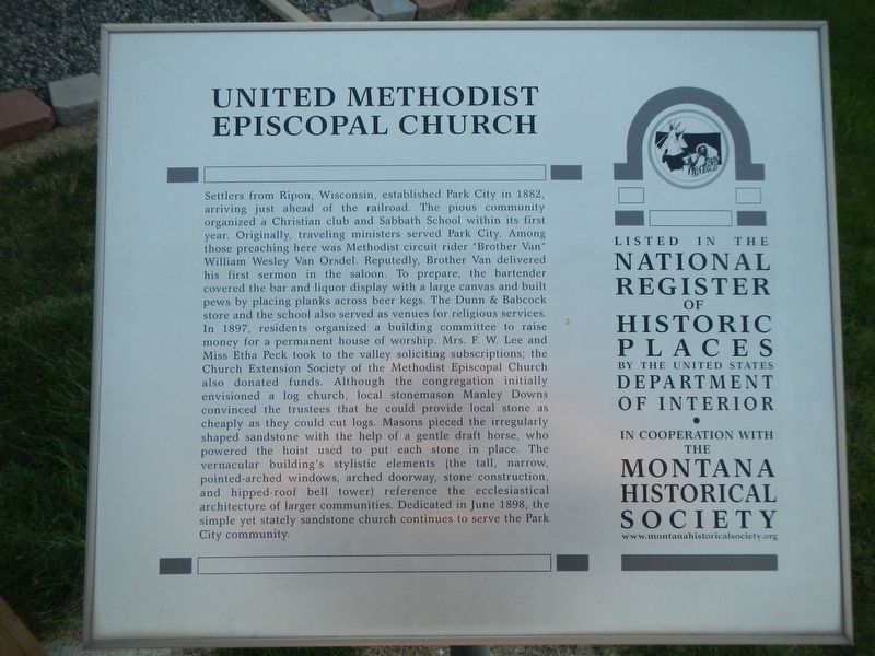 United Methodist Episcopal Church 7338, 7343 Marker image. Click for full size.