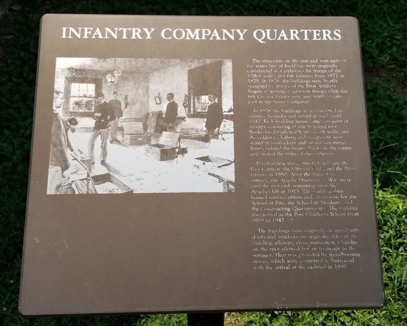 Infantry Company Quarters Marker image. Click for full size.
