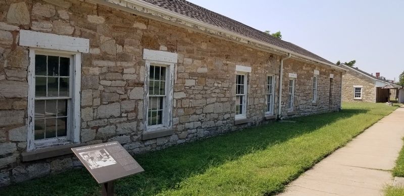 The Infantry Company Quarters and Marker image. Click for full size.