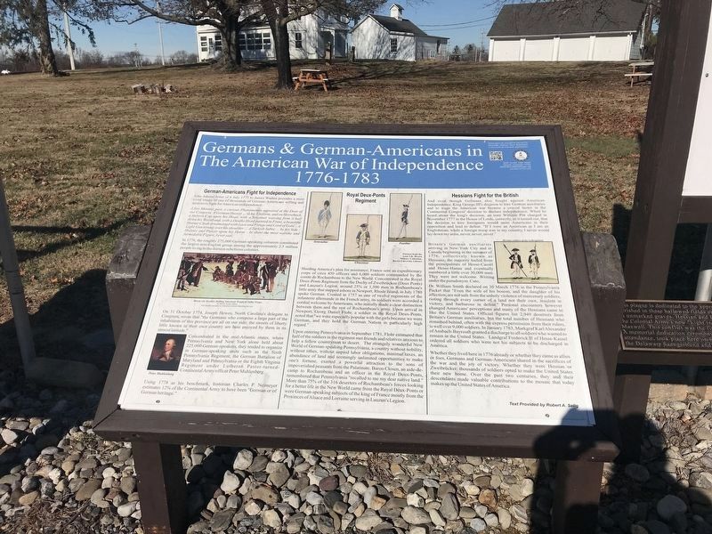 Germans & German-Americans in The American War of Independence Marker image. Click for full size.