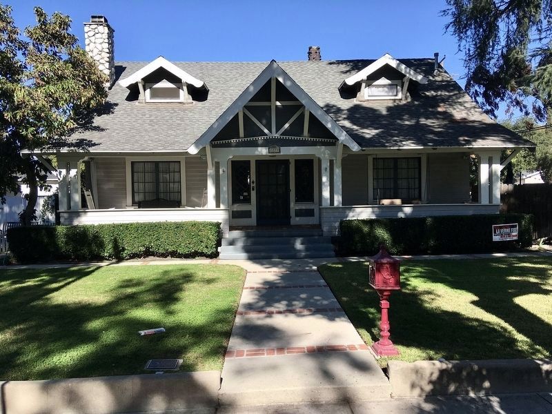 A.J. Milne Home and Marker image. Click for full size.