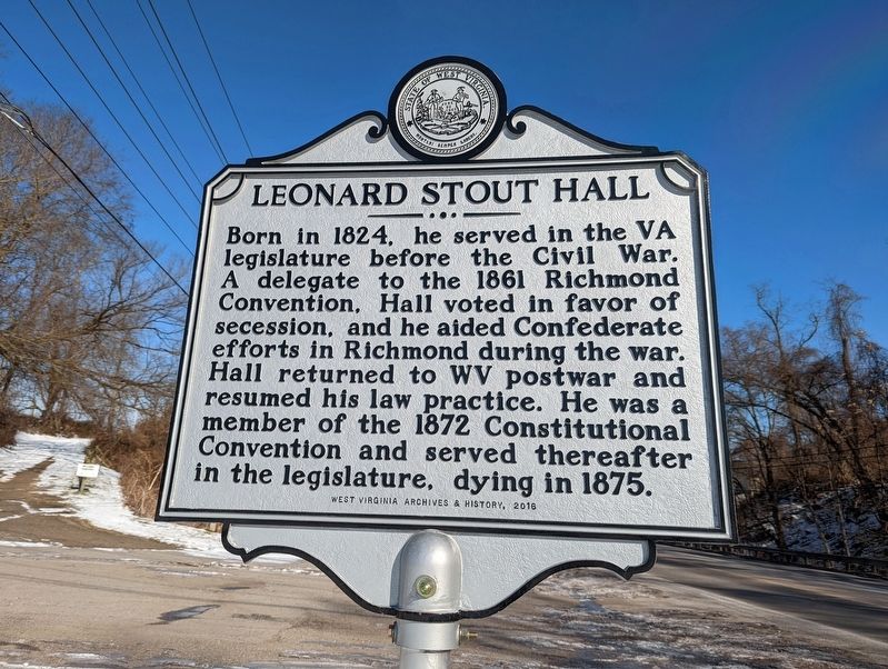 Leonard Stout Hall Marker image. Click for full size.