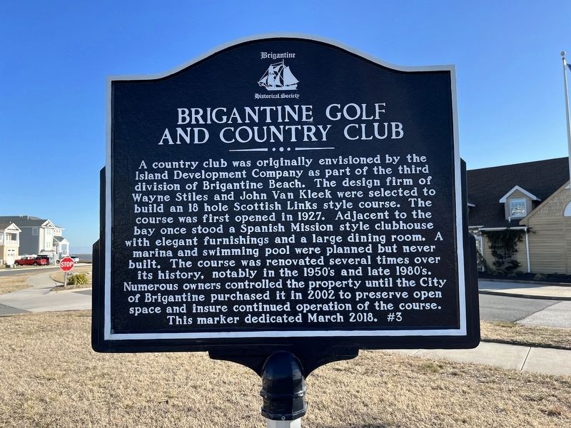 Brigantine Golf and Country Club Marker image. Click for full size.