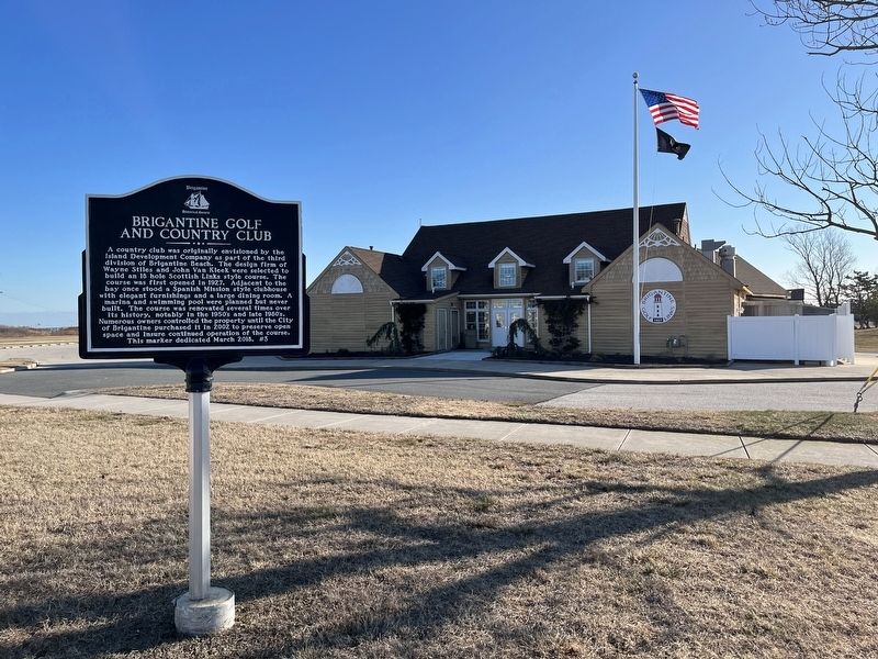 Brigantine Golf and Country Club Marker image. Click for full size.