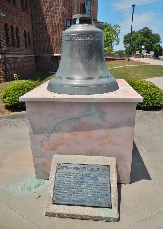 Sumter County Courthouse Bell & Marker image, Touch for more information