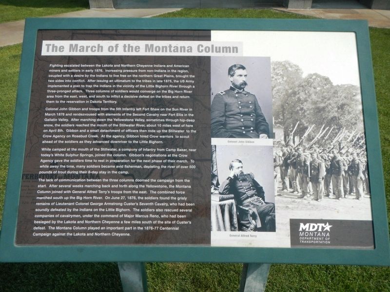 The March of the Montana Column Marker image. Click for full size.