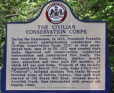 The Civilian Conservation Corps Marker (updated) image. Click for full size.
