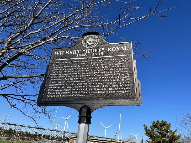 Wilbert "Huff" Royal Marker. Click for full size. Wilbert "Huff" Royal Marker image. Click for full size.