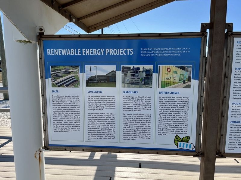 Renewable Energy Projects side of the marker image. Click for full size.