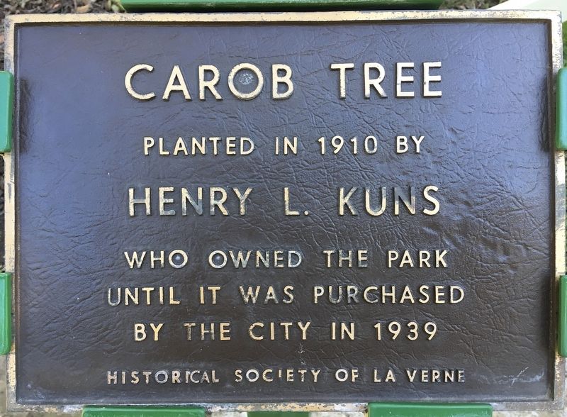Carob Tree Marker image. Click for full size.
