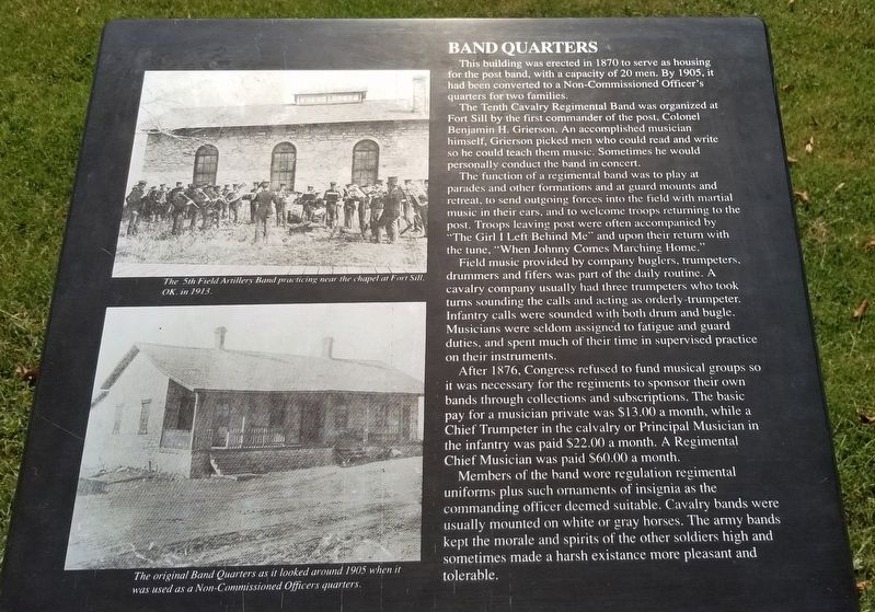 Band Quarters Marker image. Click for full size.
