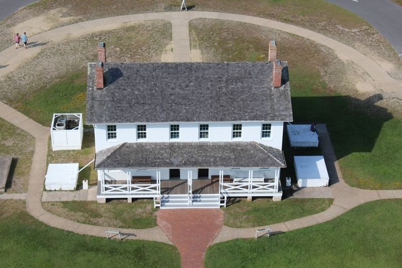 Double Keeper's Quarters as Viewed from Atop Bodie Island Lighthouse image. Click for full size.