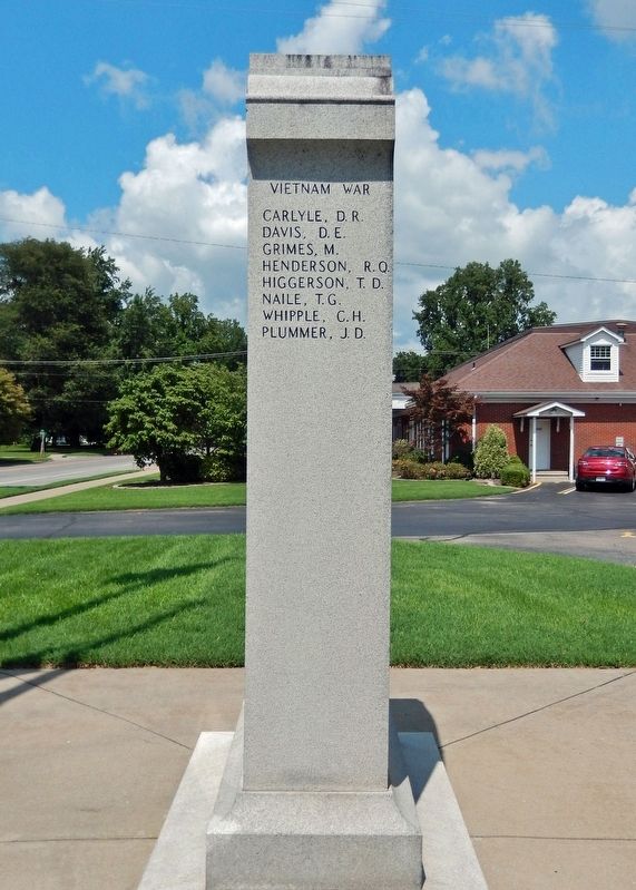 Mississippi County War Memorial<br>(<i>south side</i>) image. Click for full size.