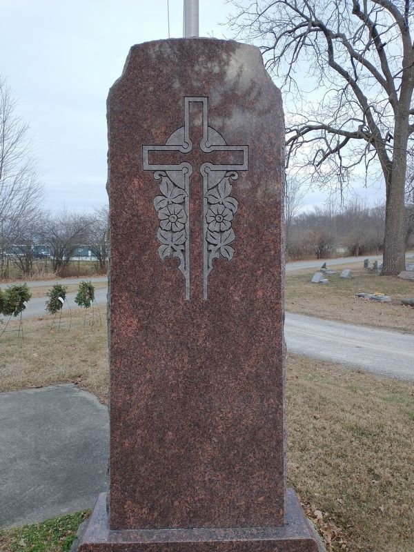Company D, 2nd Ohio Volunteer Infantry Monument Reverse image. Click for full size.
