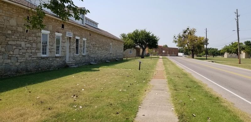 The view of the Commissary Storehouse and Marker from Randolph Road image. Click for full size.