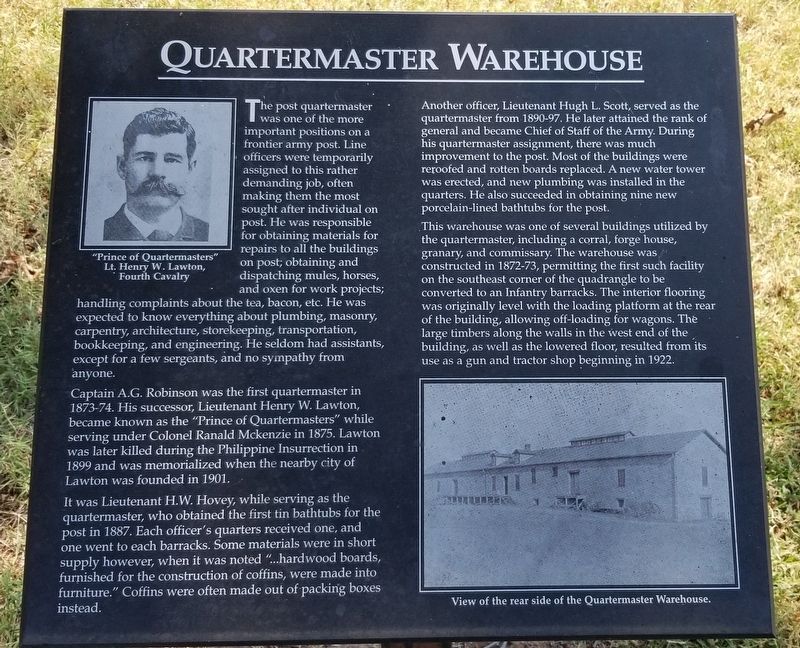 Quartermaster Warehouse Marker image. Click for full size.