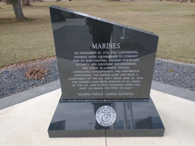 In Honor Of Marines Marker image. Click for full size.