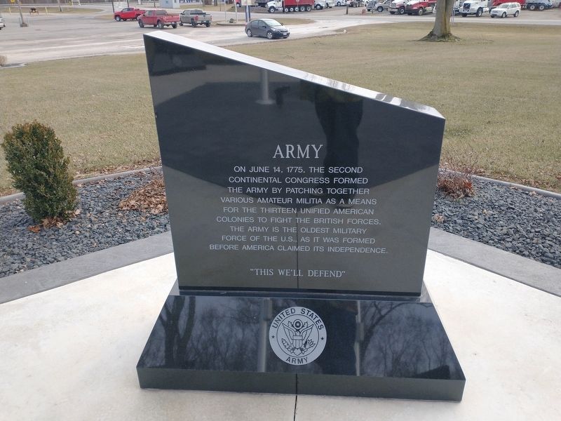 In Honor Of Army Marker image. Click for full size.