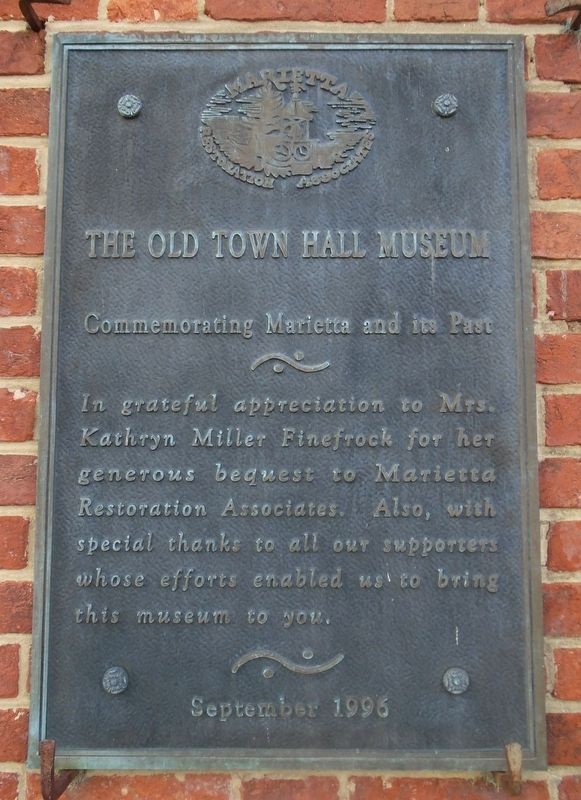 The Old Town Hall Marker image. Click for full size.
