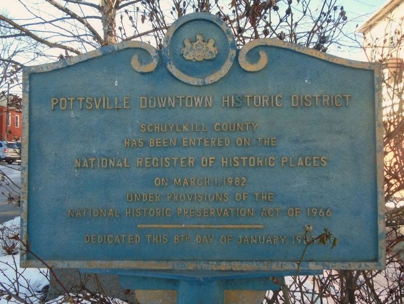 Pottsville Downtown Historic District Marker image. Click for full size.