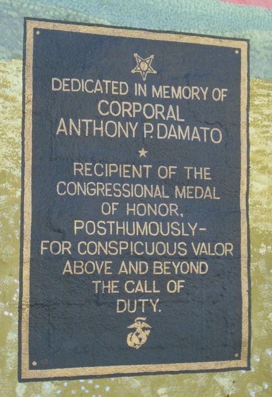 Corporal Anthony P. Damato Marker image. Click for full size.