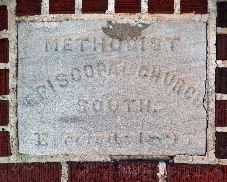 Quitman United Methodist Church Cornerstone image. Click for full size.