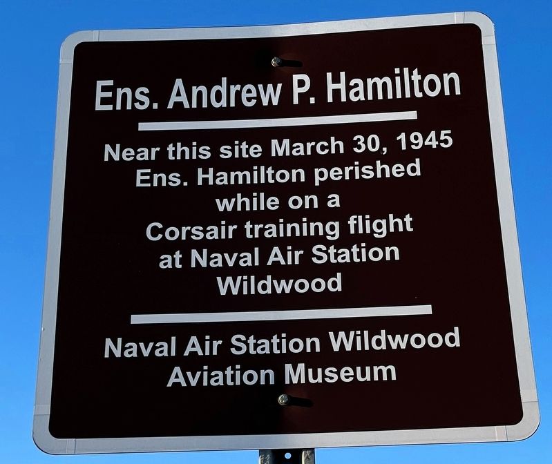 Ens. Andrew P. Hamilton Marker image. Click for full size.