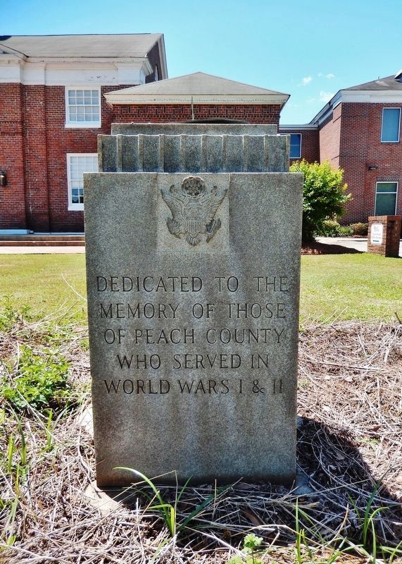 Peach County World War I & II Memorial image. Click for full size.