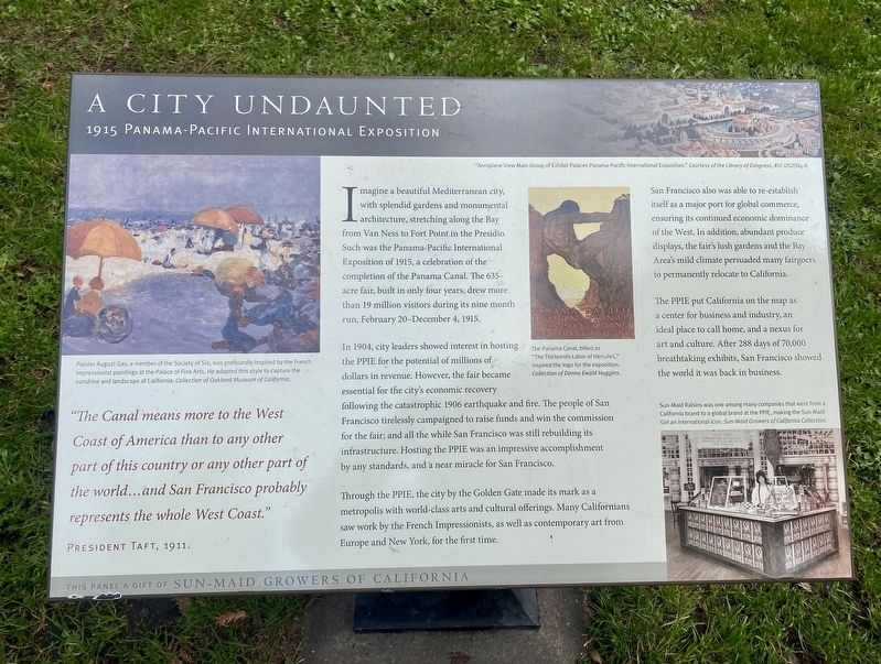 A City Undaunted Marker image. Click for full size.