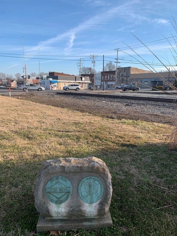 Illinois Central Marker. Click for full size. Illinois Central Marker image. Click for full size.