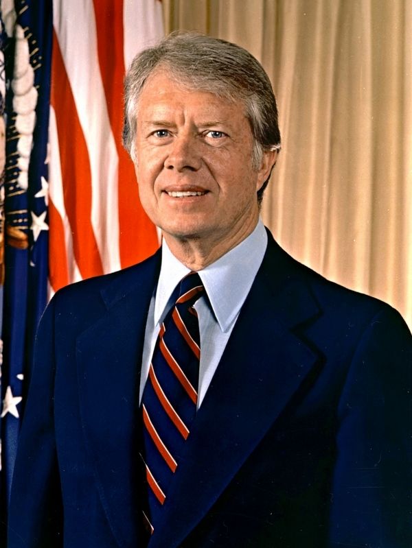Jimmy Carter's presidential portrait image. Click for full size.