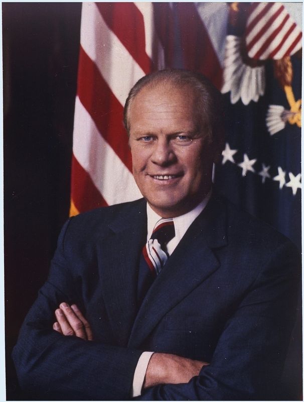 Gerald Ford's presidential portrait image. Click for full size.