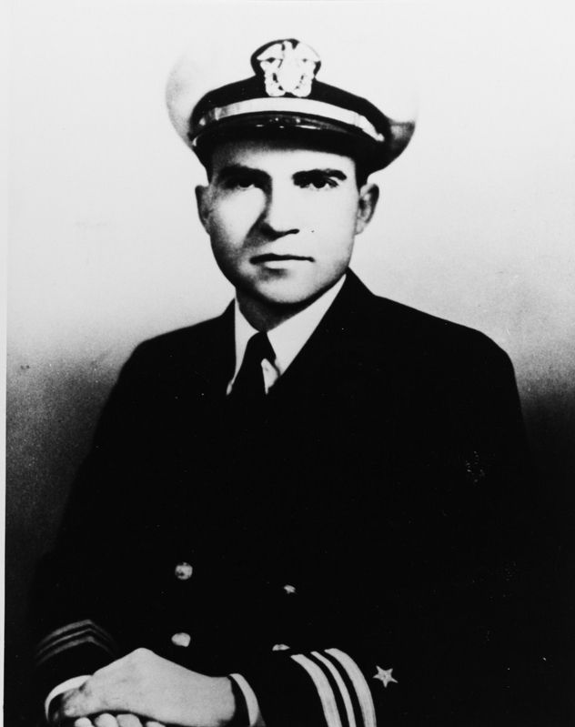 Lieutenant Commander Richard Milhous Nixon, USN image. Click for full size.