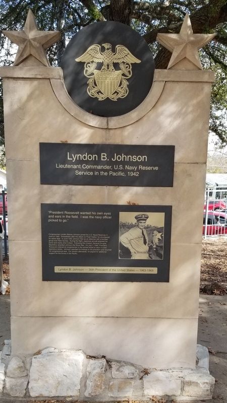 Lyndon B. Johnson Marker. Click for full size. Lyndon B. Johnson Marker image. Click for full size.