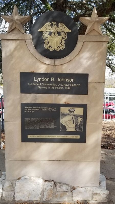 Lyndon B. Johnson Marker image. Click for full size.