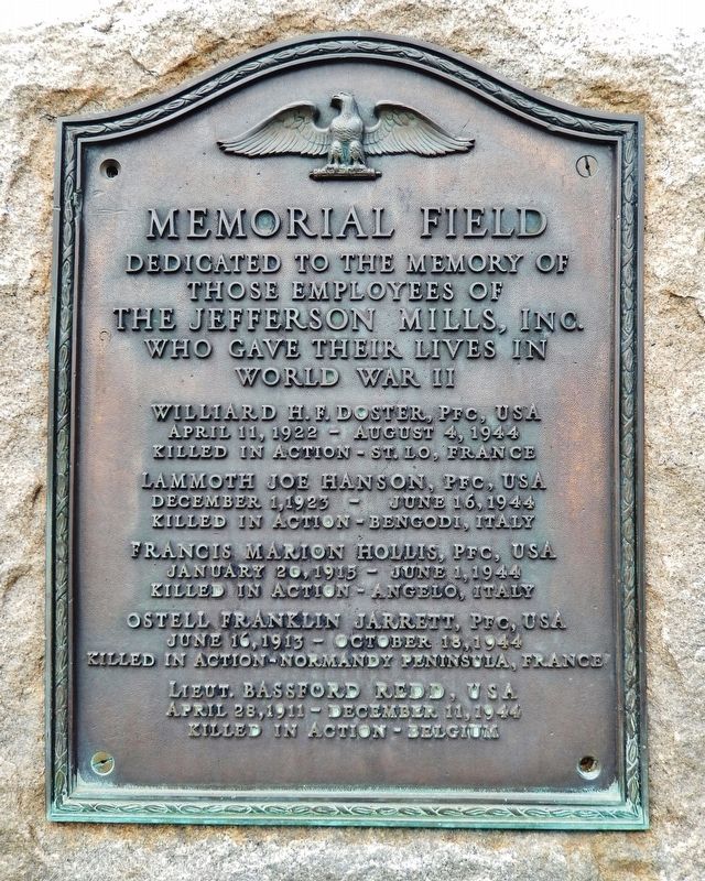 Memorial Field Marker image. Click for full size.