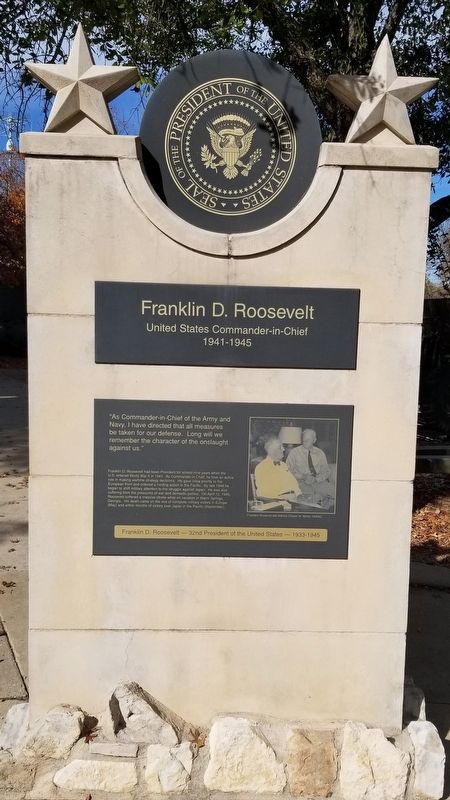 Franklin D. Roosevelt Marker image. Click for full size.