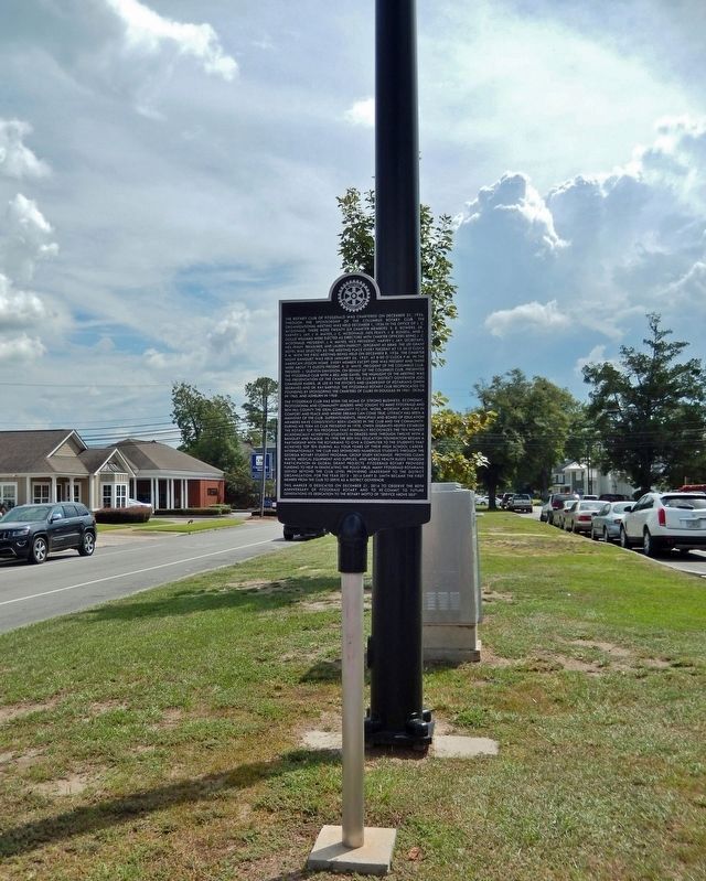 Fitzgerald Rotary Club Marker image. Click for full size.