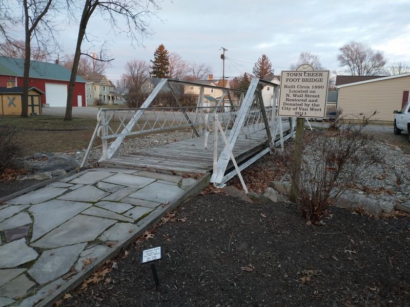 Town Creek Foot Bridge Marker. Click for full size. Town Creek Foot Bridge Marker image. Click for full size.