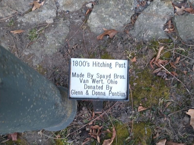 1800's Hitching Post Marker. Click for full size. 1800's Hitching Post Marker image. Click for full size.