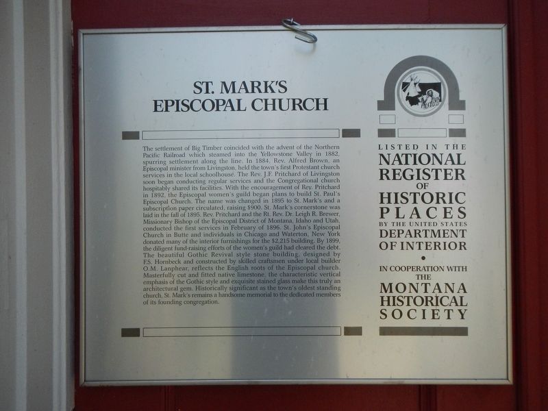 St. Mark's Episcopal Church Marker image. Click for full size.