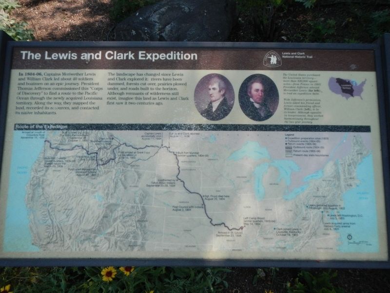 The Lewis and Clark Expedition Marker image. Click for full size.