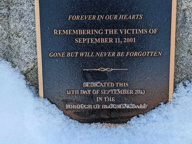 Bloomingdale September 11, 2001 Memorial image. Click for full size.
