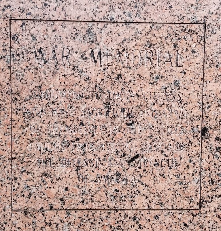 Closeup of the War Memorial image. Click for full size.