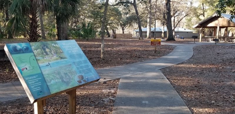 The Waterfront Dining for Thousands of Years Marker is along the trail to the springs image. Click for full size.