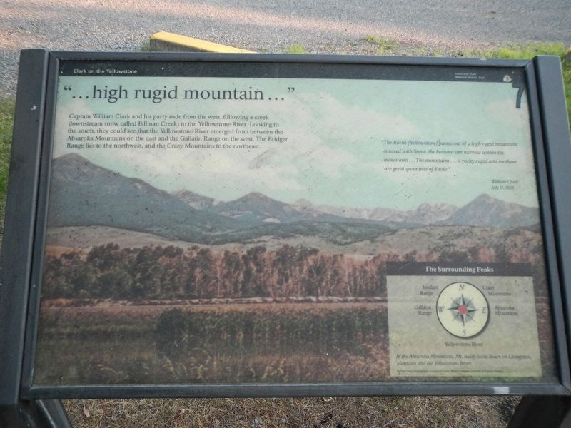 "...high rugid mountain..." Marker. Click for full size. "...high rugid mountain..." Marker image. Click for full size.