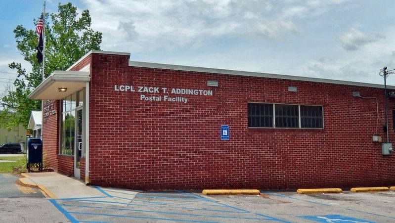 LCPL Zack T. Addington Post Office. Click for full size. LCPL Zack T. Addington Post Office image. Click for full size.