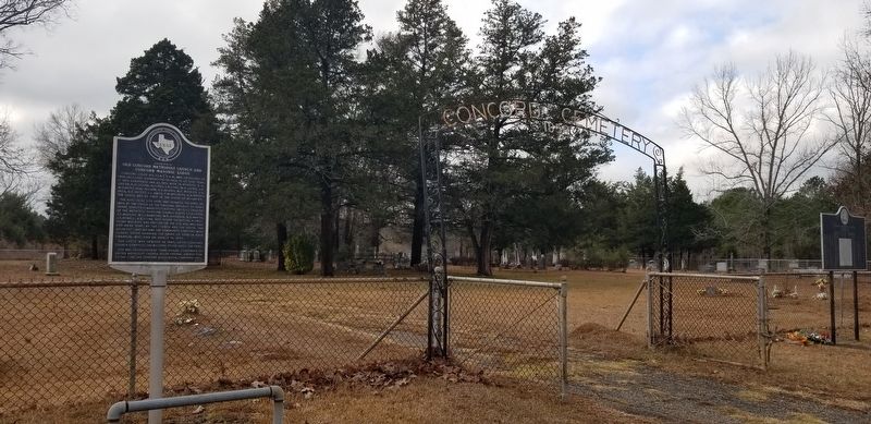The marker at the entrance to the cemetery. Click for full size. The marker at the entrance to the cemetery image. Click for full size.