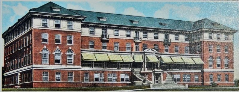 Marker detail: Hill Crest Hall at Viscose Silk Mill. Click for full size. Marker detail: Hill Crest Hall at Viscose Silk Mill image. Click for full size.